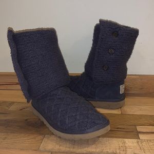 Ugg Lattice Cardy Boots in Purple/Blue